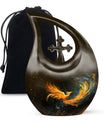 Large 10 inch Phoenix themed memorial urn