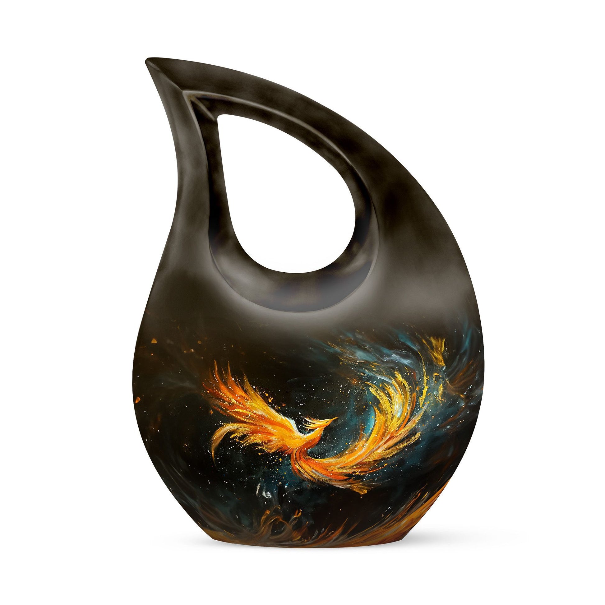 Large 10 inch Phoenix themed memorial urn