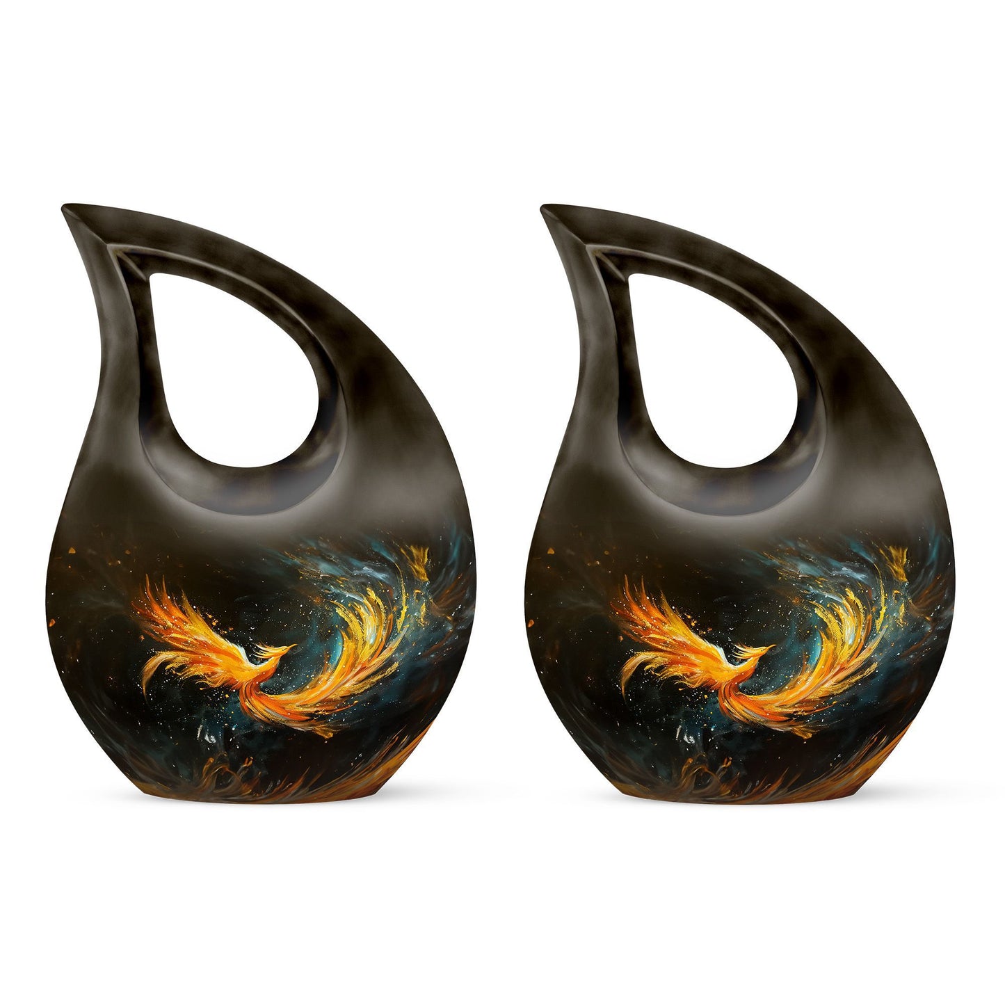 Large 10 inch Phoenix themed memorial urn