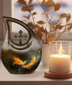 Large 10 inch Phoenix themed memorial urn