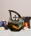 Large 10 inch Phoenix themed memorial urn