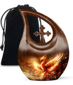 Phoenix Cross Drop Memorial Urn