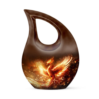 Phoenix Cross Drop Memorial Urn