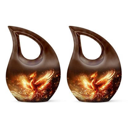 Phoenix Cross Drop Memorial Urn
