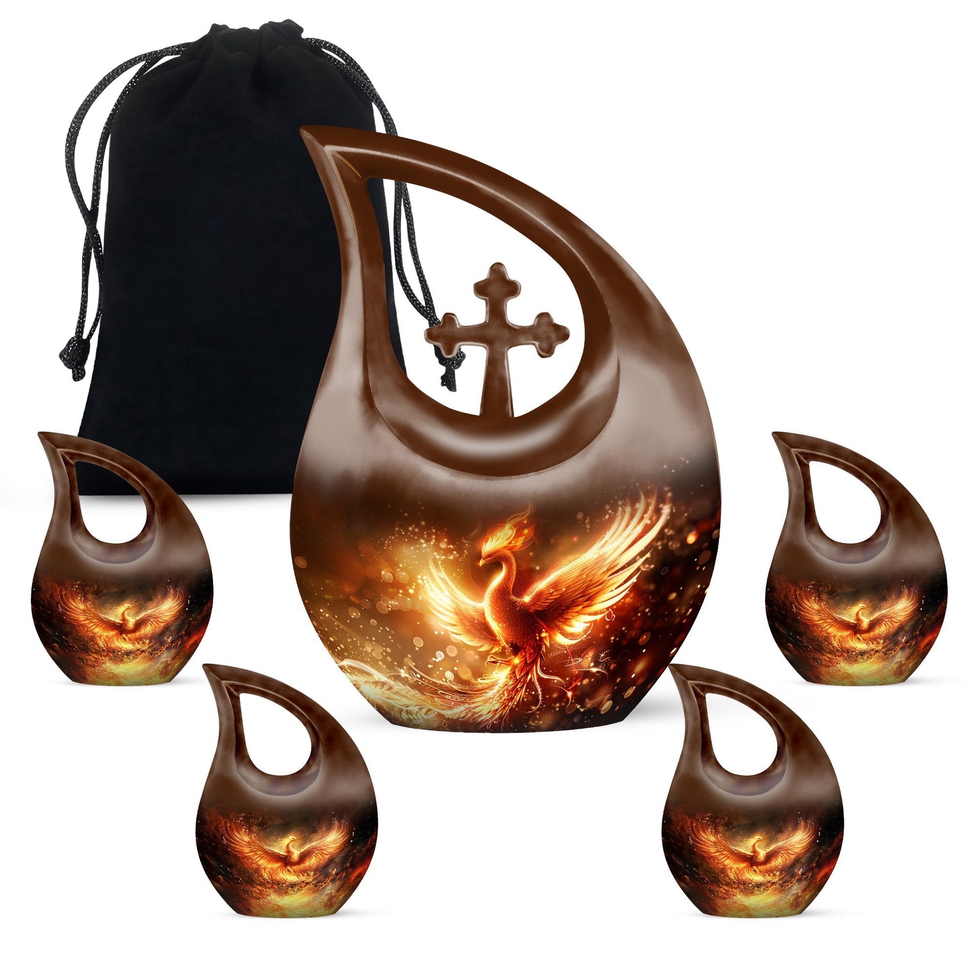 Phoenix themed Cross Drop design