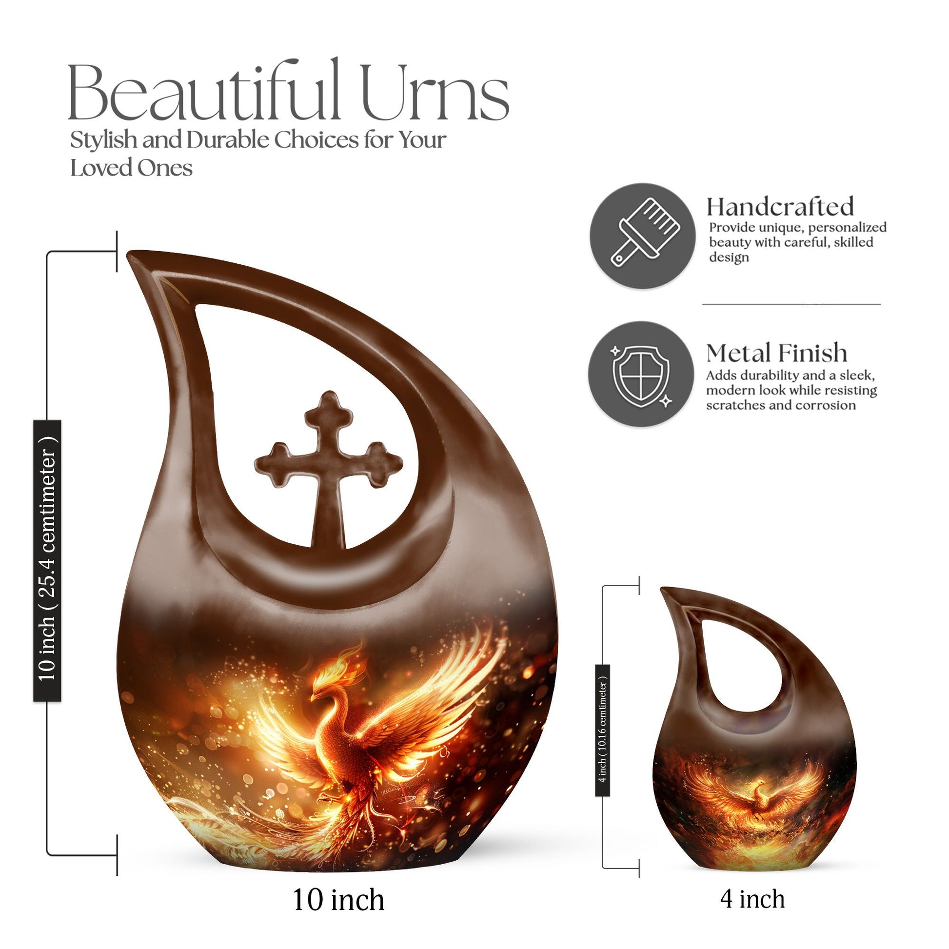 Phoenix themed Cross Drop design