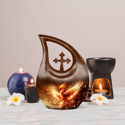 Phoenix themed Cross Drop design
