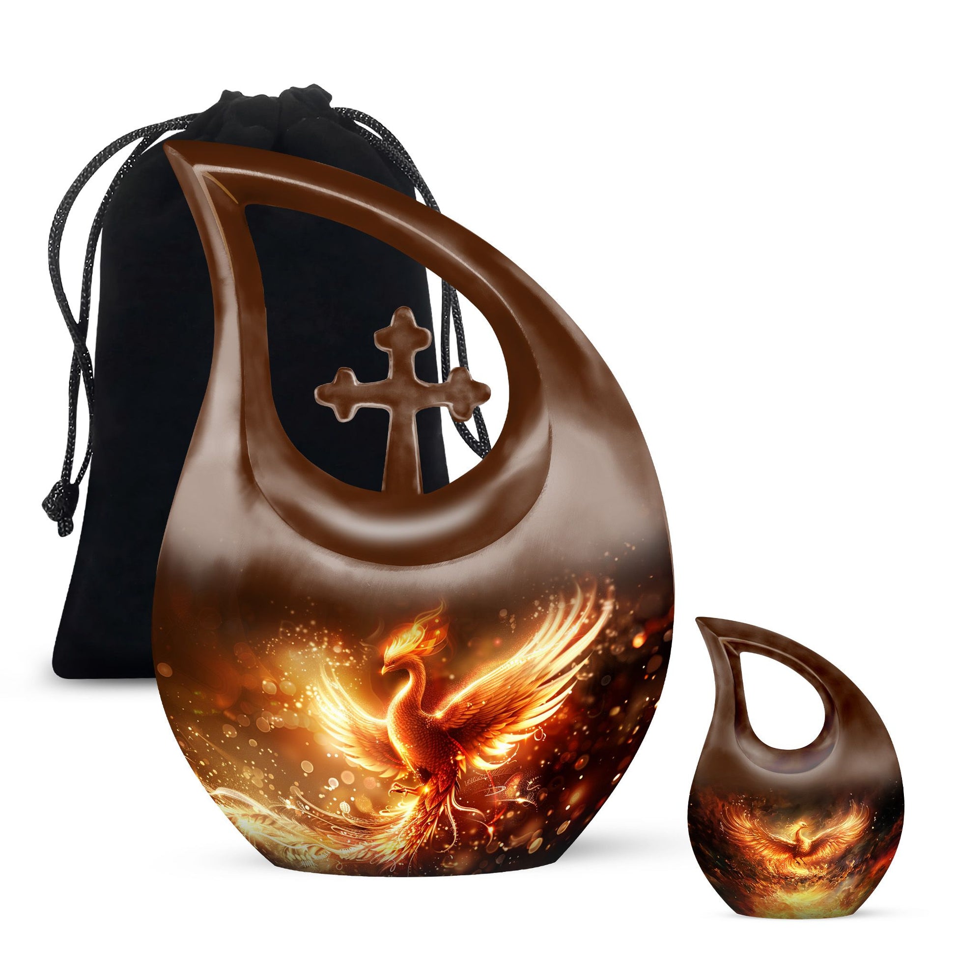 Phoenix themed Cross Drop design