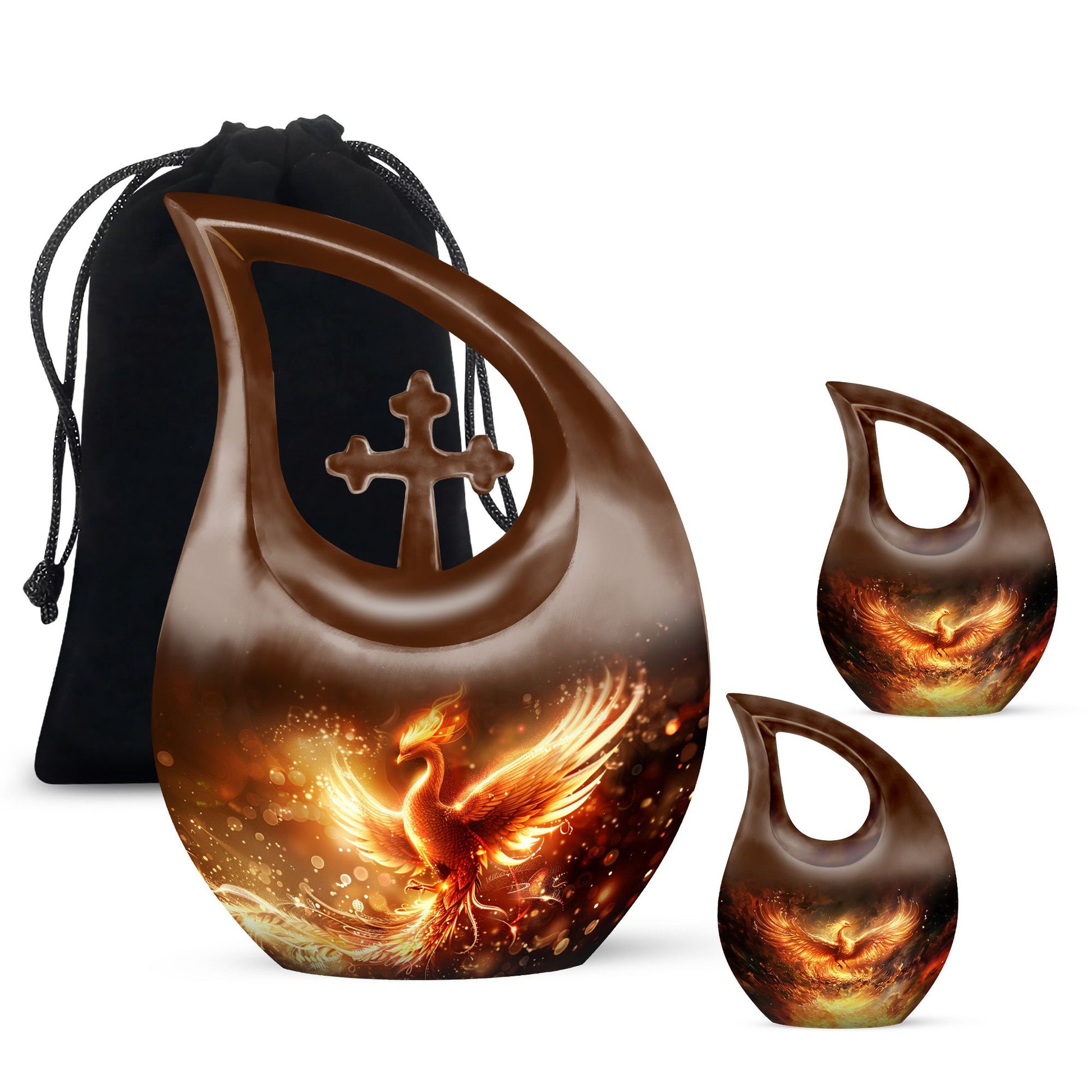 Phoenix themed Cross Drop design