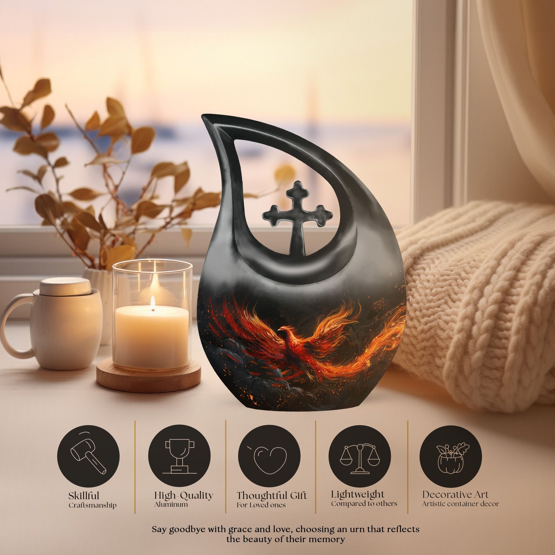 Phoenix Mini Urn for ashes