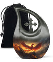 Phoenix Bird Adult Cremation Urn For Ashes - Mystical Bird Urn For Memorial