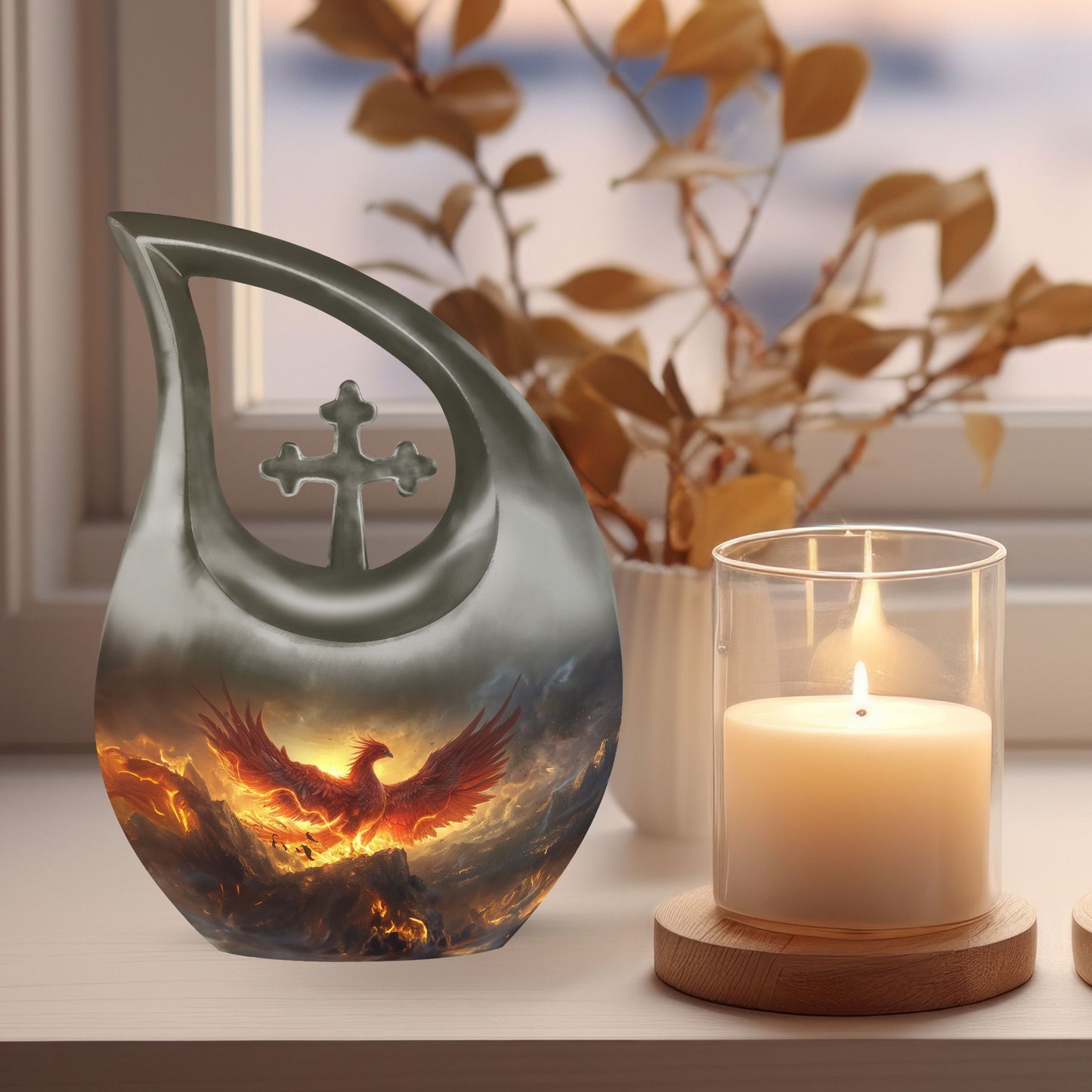 Phoenix-themed,Urn
