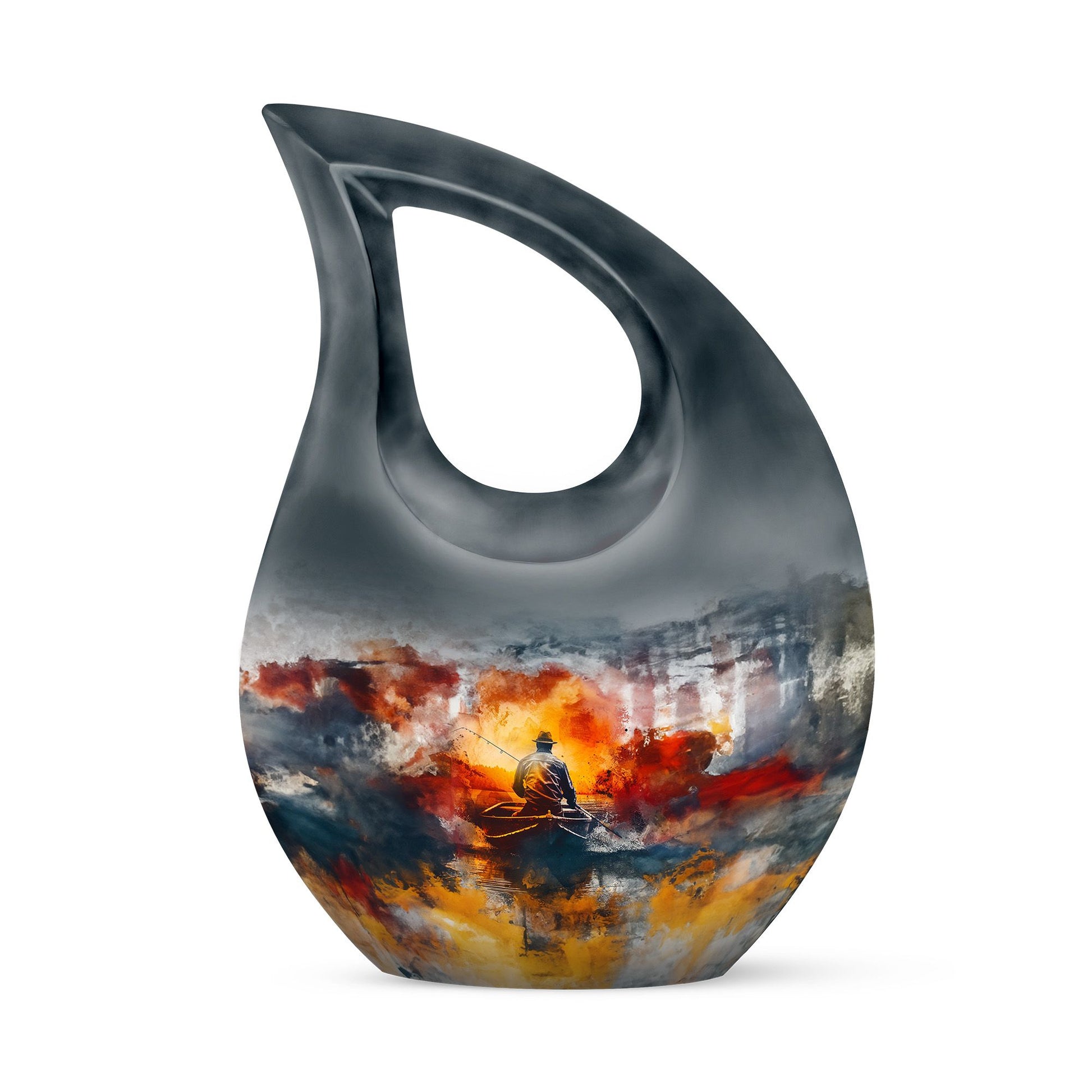 Fishing Boat Memorial Urns For Adults - Fishermen Urn For Human Ashes
