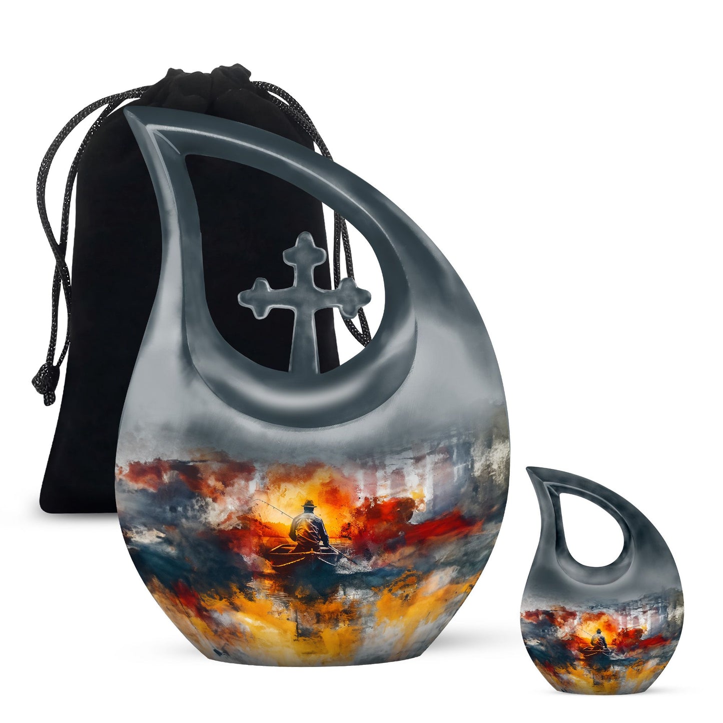 Personalized Fish Memorial Urn for Pet Ashes - 10-inch, 200 cu in - Yatskia