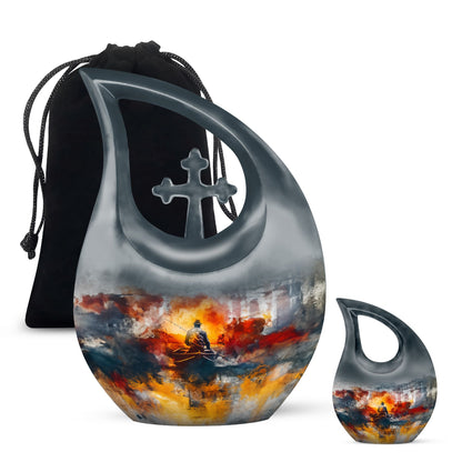 Personalized Fish Memorial Urn for Pet Ashes - 10-inch, 200 cu in - Yatskia