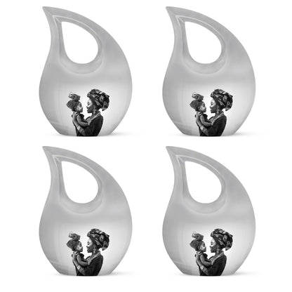Personalized Mother Keepsake Urn for Human Ashes - 10-inch, 200 cu in - Yatskia