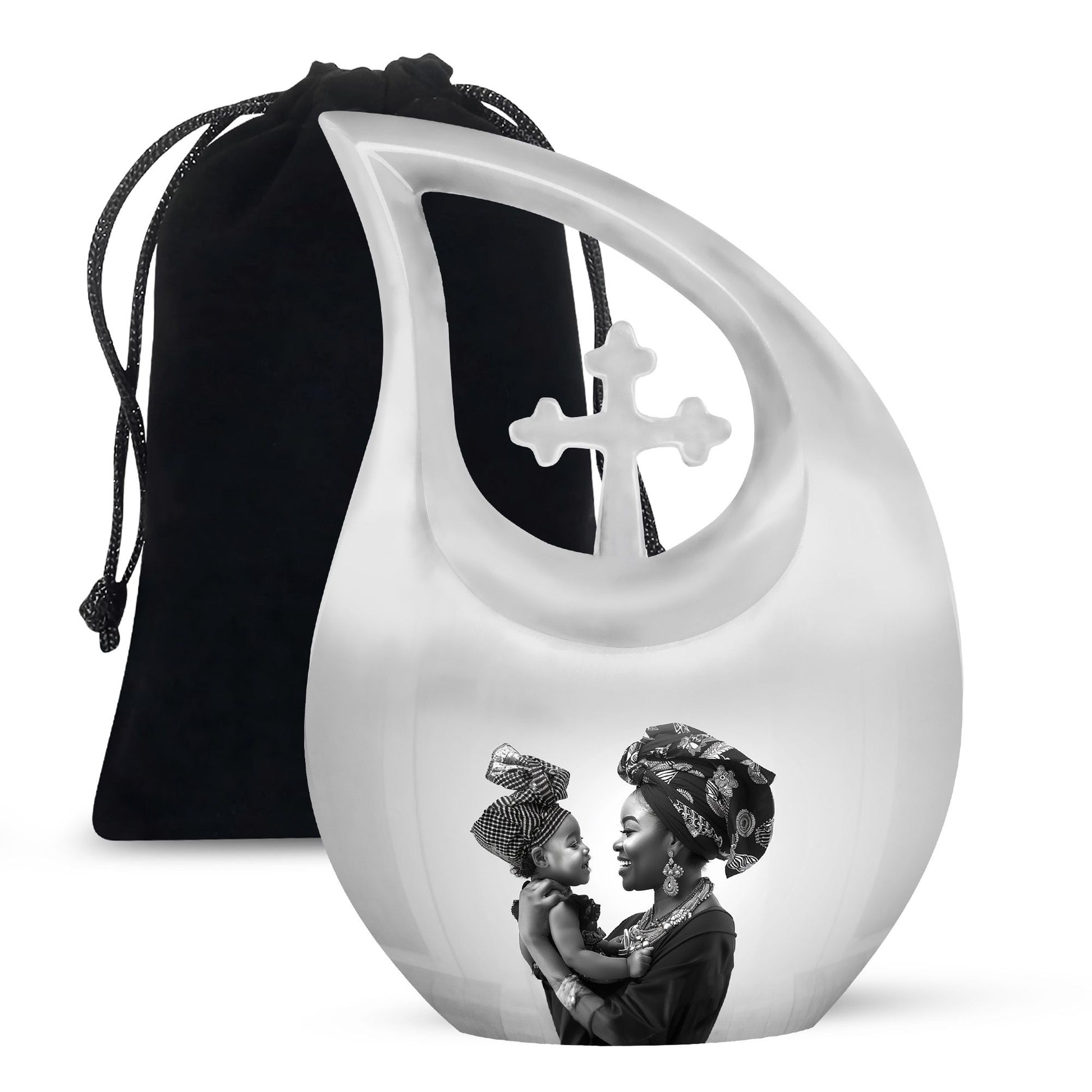 Mother's Love Urn For Human Ashes - Mother's Memorial Ashes Keepsake