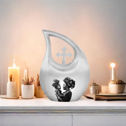 Mother Love Cross Drop Urn