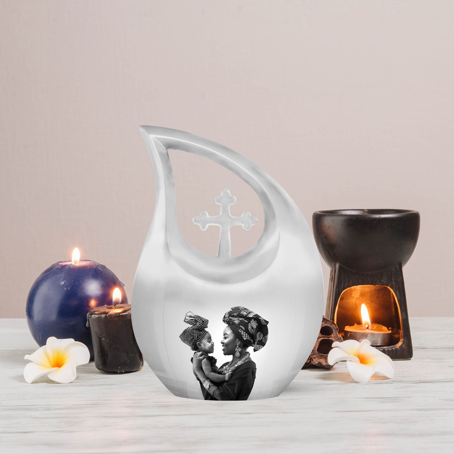 Mother Love Cross Drop Urn