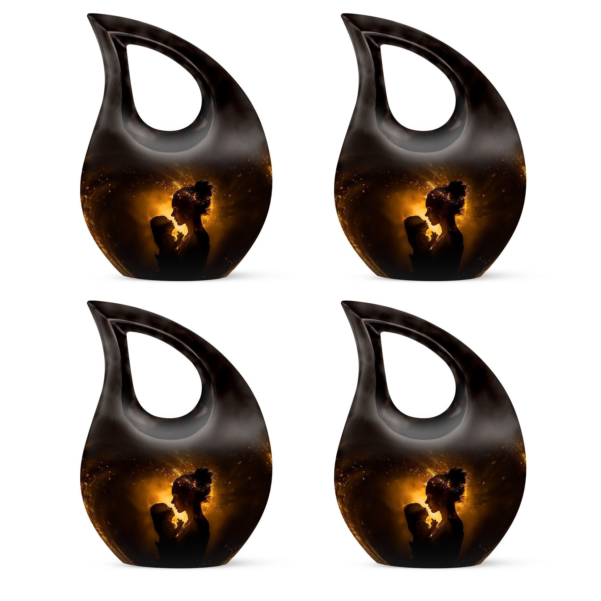 Mother And Child Memorial Urns For Ashes - Cremation Urn For Mother