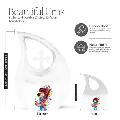 Mother Love Cross Drop Urn