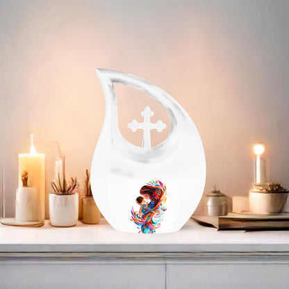 Mother Love Cross Drop Urn