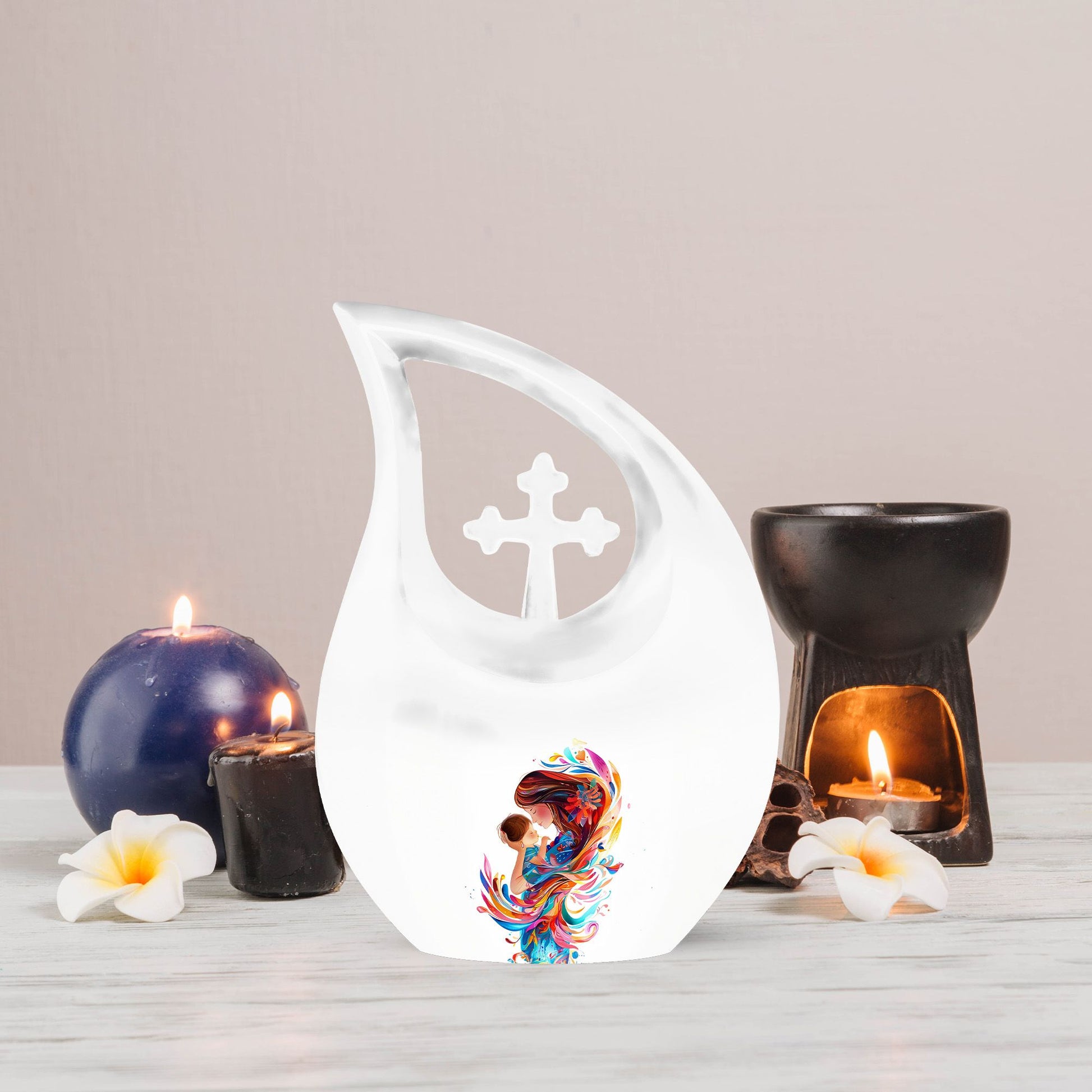 Mother Love Cross Drop Urn