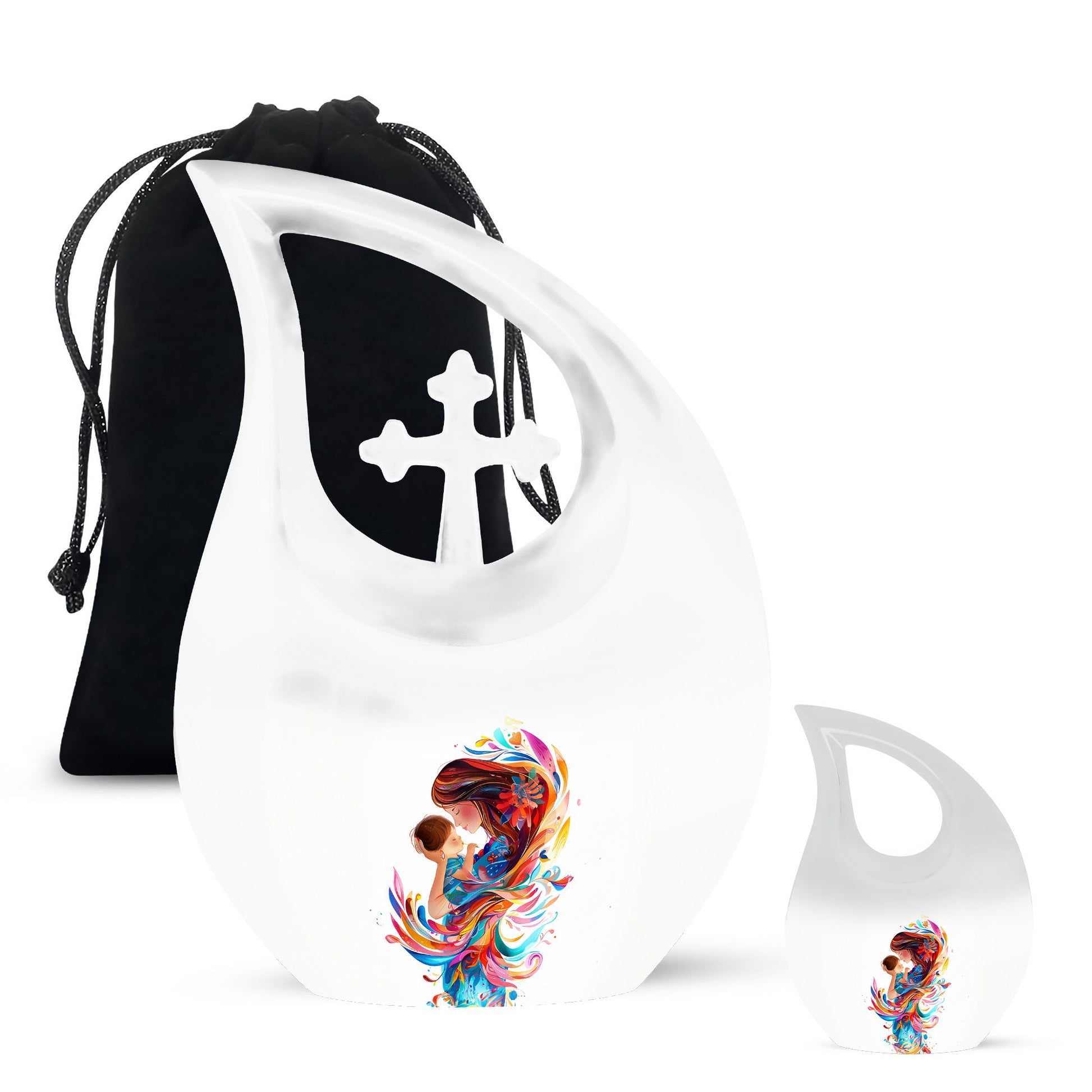 Mother Love Cross Drop Urn