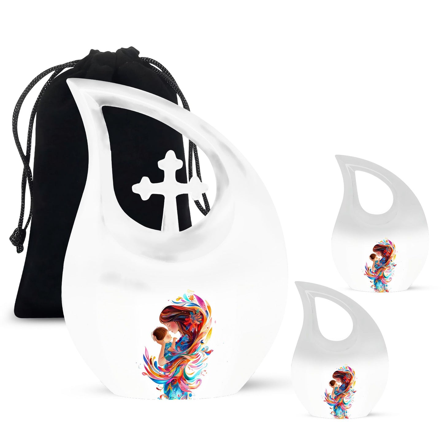 Mother Love Cross Drop Urn