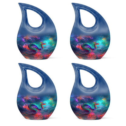Colorful Personalized Beach Keepsake Urn for Women - 10-inch, 200 cu in - Yatskia