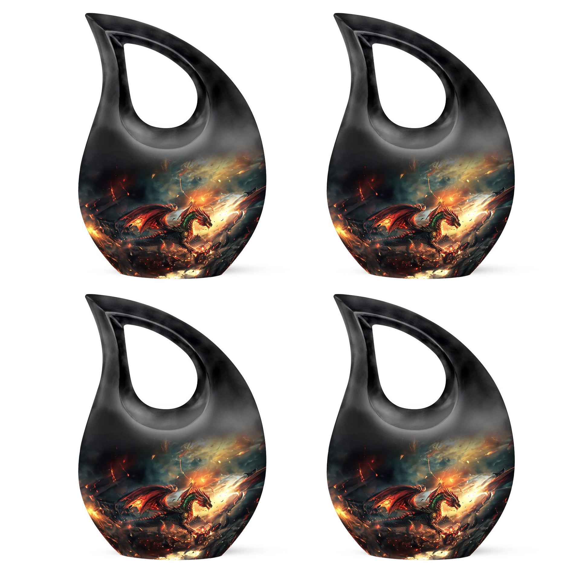 Fierce Dragon Adult Size Cremation Urns - Large Size Dragon Urn