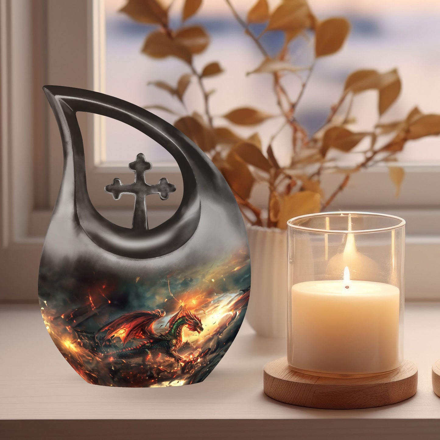Dragon Large Urn