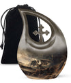 Cross Drop Dragon Urn