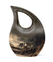 Cross Drop Dragon Urn