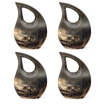 Cross Drop Dragon Urn