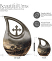 Cross Drop Dragon Urn