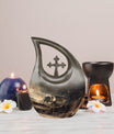 Cross Drop Dragon Urn