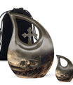 Cross Drop Dragon Urn