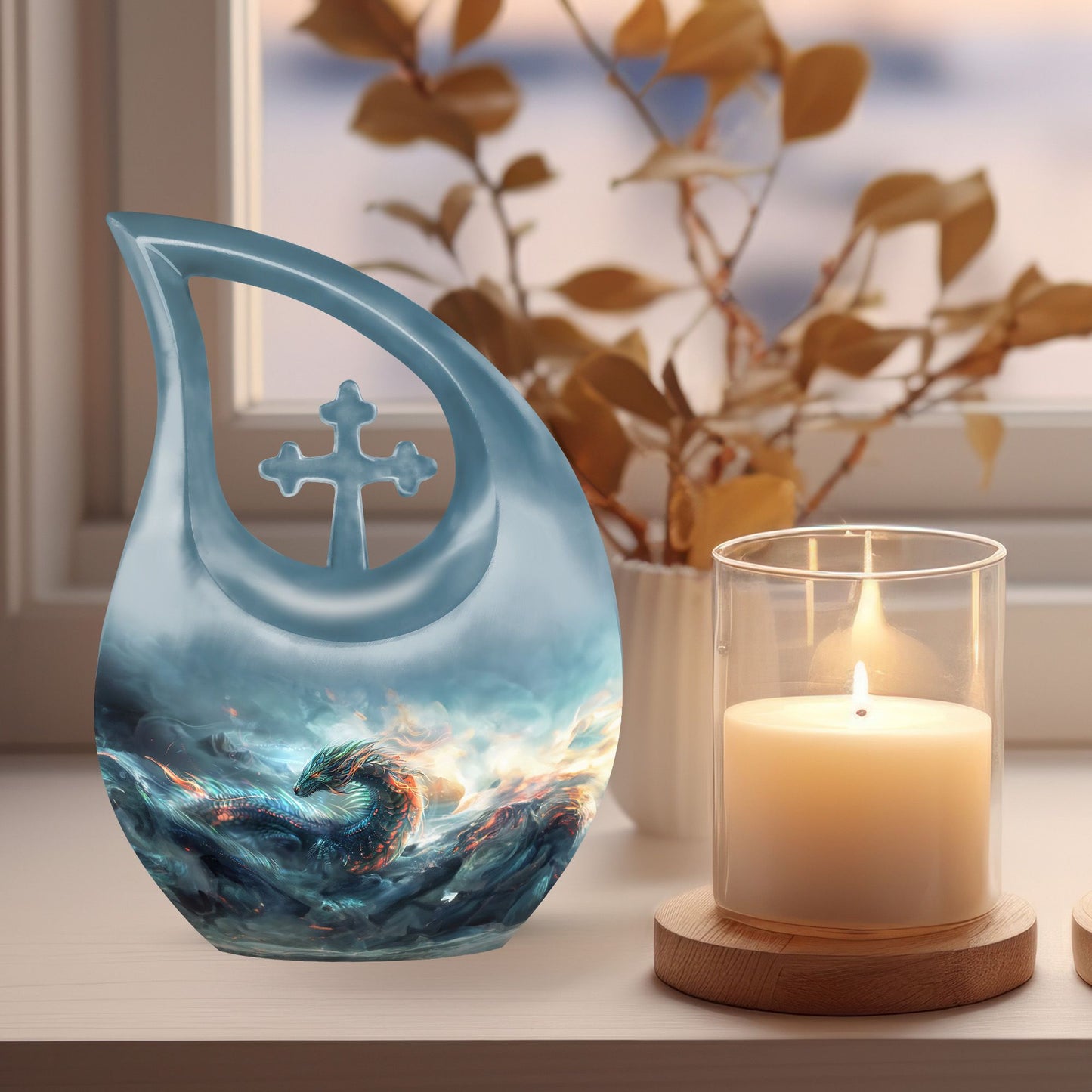 Dragon-themed Memorial Urn