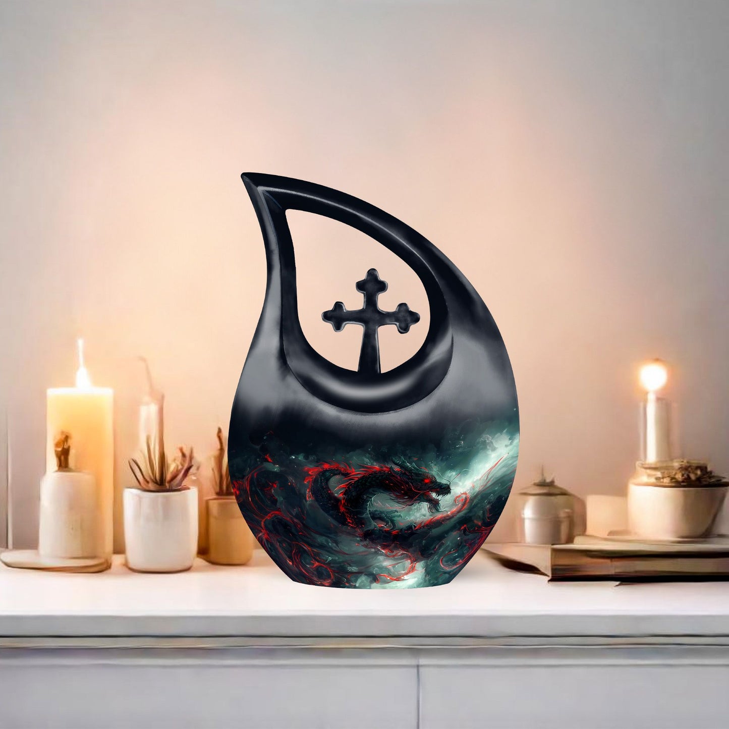 Dragon Urn ideal for ashes containment