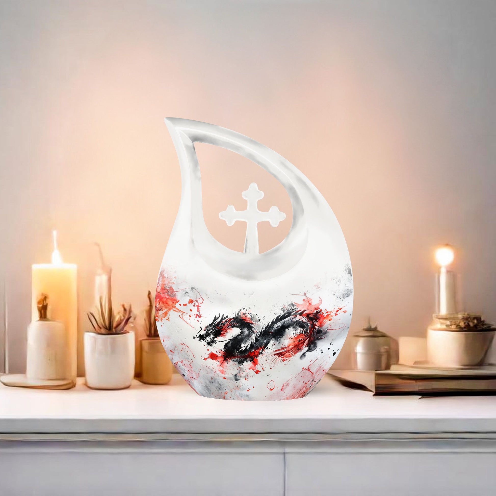 aluminium Dragon Urn