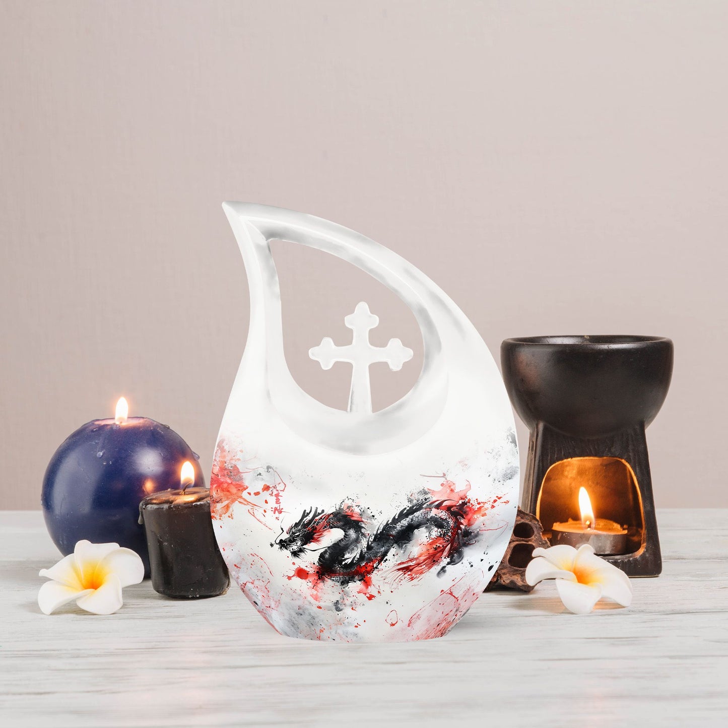 aluminium Dragon Urn