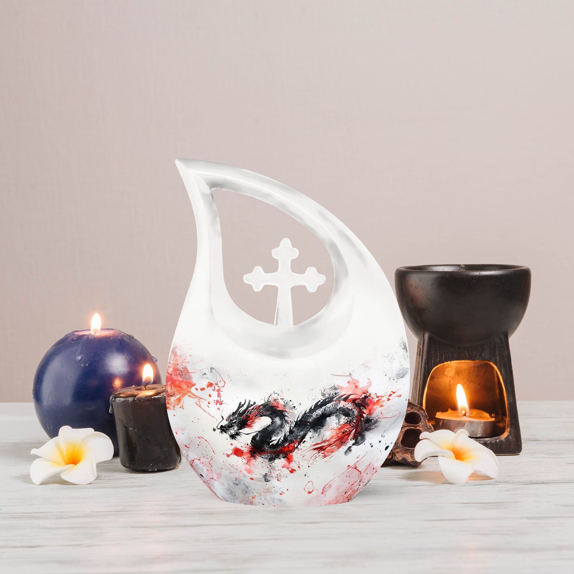aluminium Dragon Urn