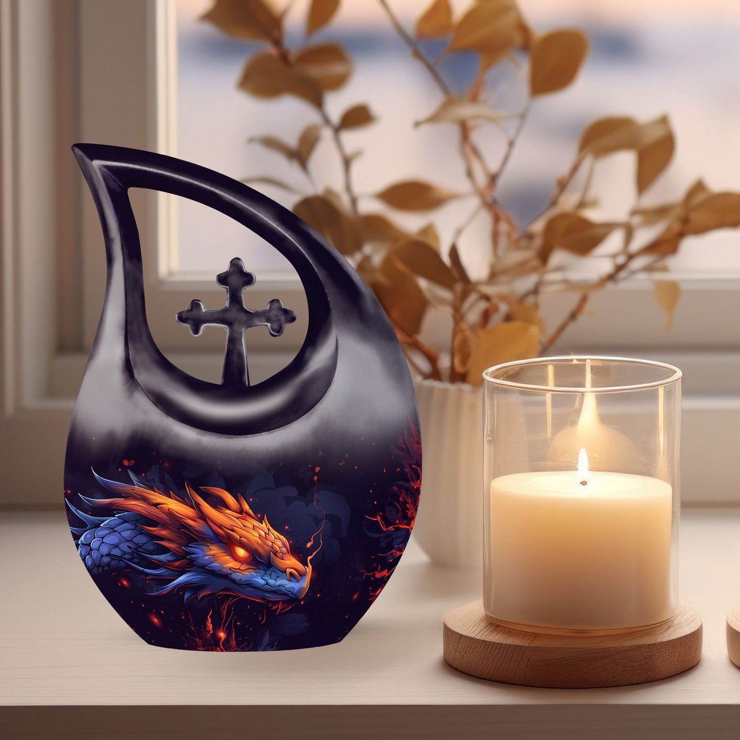 Dragon-designed Cremation Urn