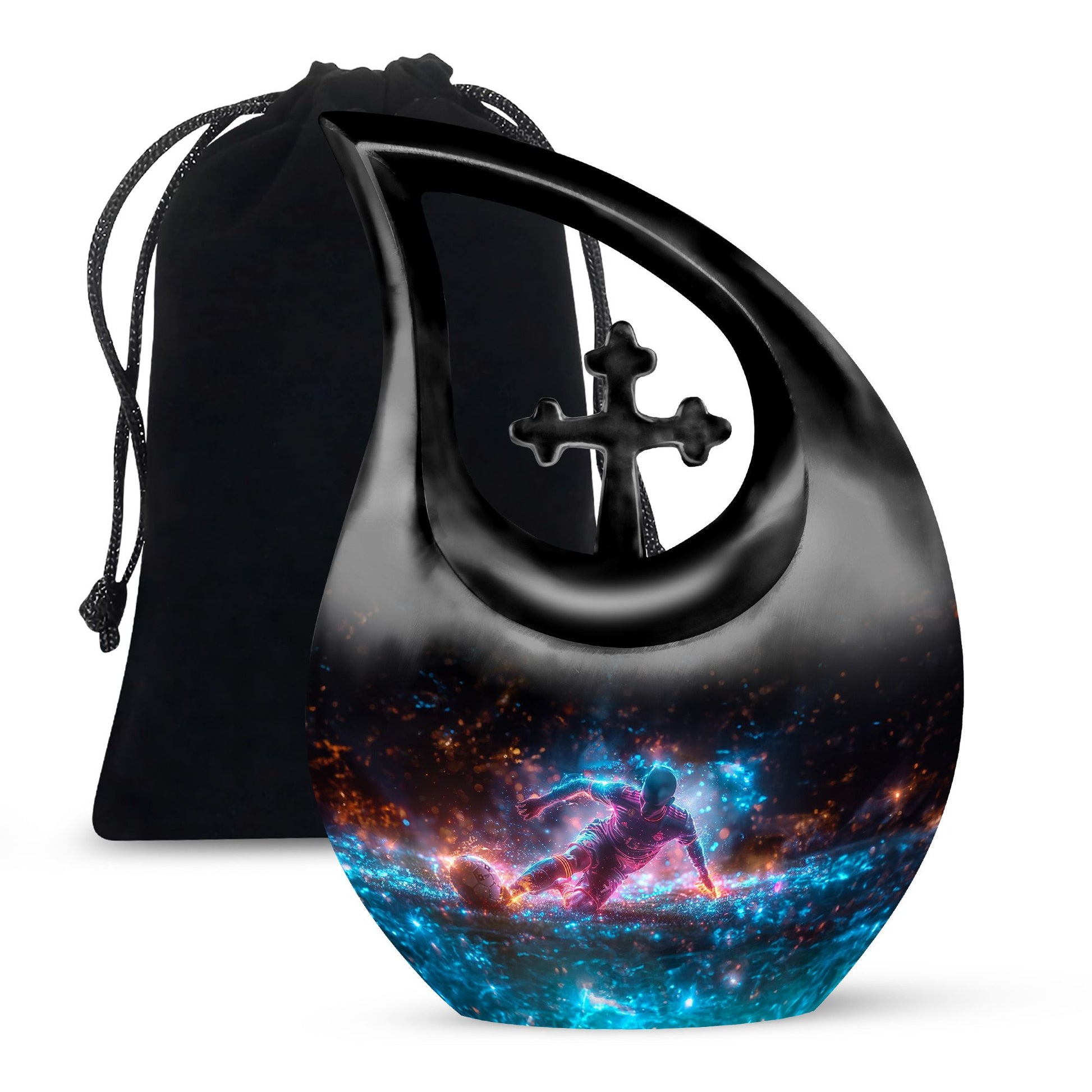 Soccer Keepsake For Ashes Large Funeral, Ashes Urn For Ashes