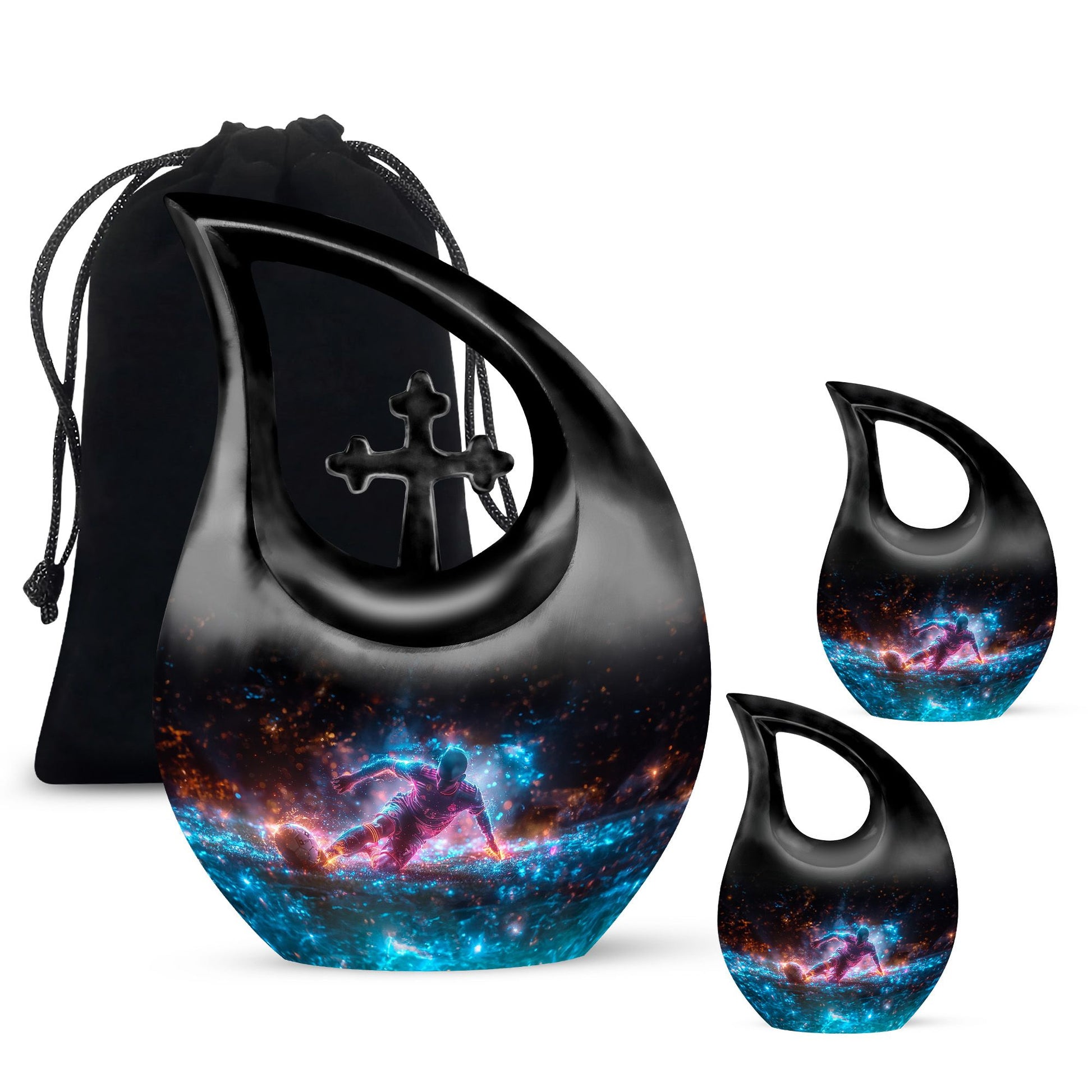 Soccer Keepsake For Ashes Large Funeral, Ashes Urn For Ashes