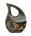 Orange Cat Keepsake For Ashes Large Funeral, Ashes Urn For Ashes