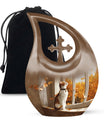 Orange Cat Memorial Urn