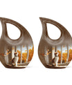 Orange Cat Memorial Urn