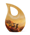 Zebra Urn For Human Ashes Dad Funeral, Ashes Urn